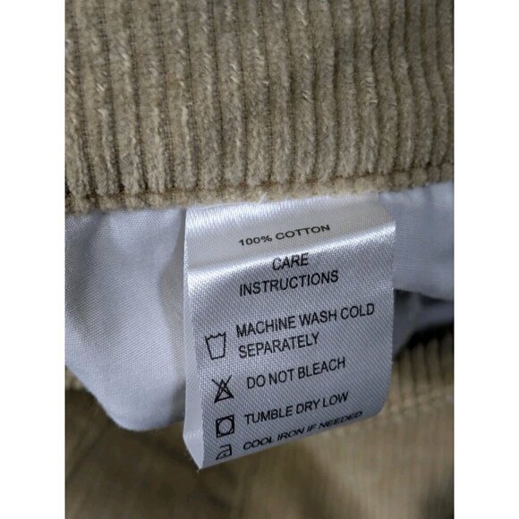 Motel Denim Corduroy Pants Womens Small S 31L Parallel Trouser Cords Tan Sand - Picture 6 of 15